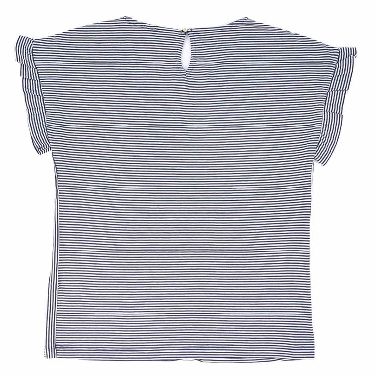 T-shirt dziewczęcy, niebieski, Tom Tailor