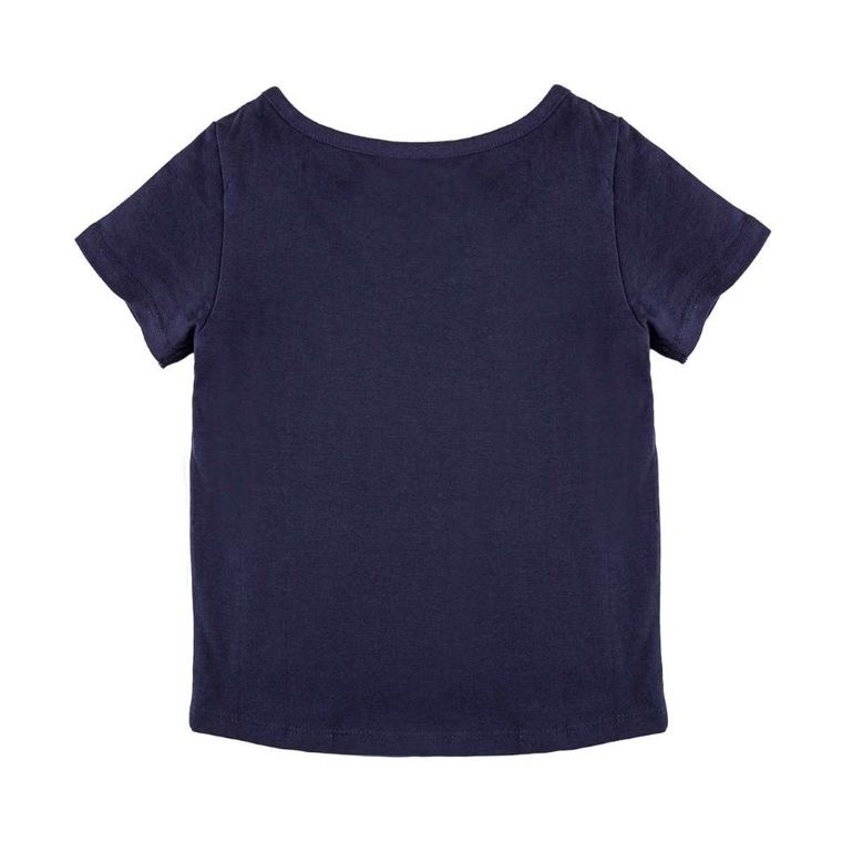 T-shirt dziewczęcy, niebieski, Tom Tailor