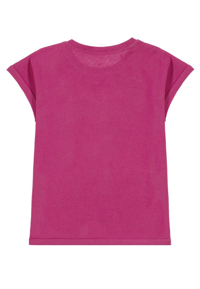 T-shirt dziewczęcy, różowy, dwustronne cekiny, Tom Tailor