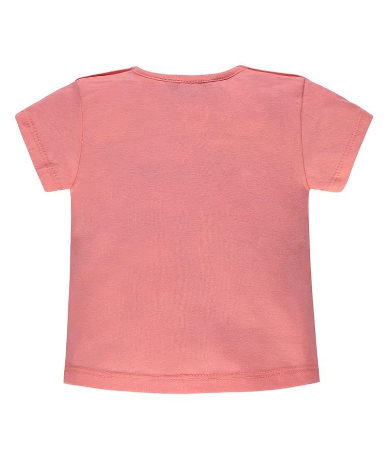 T-shirt dziewczęcy, różowy, Kanz