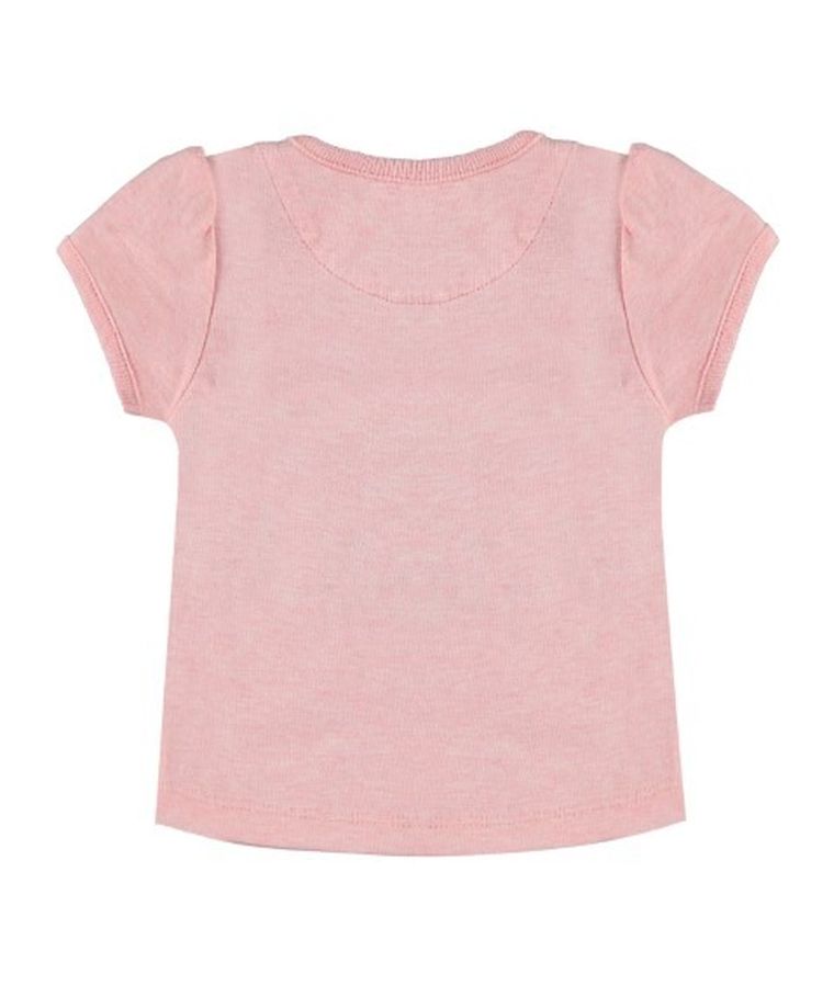 T-shirt dziewczęcy, różowy, Kanz