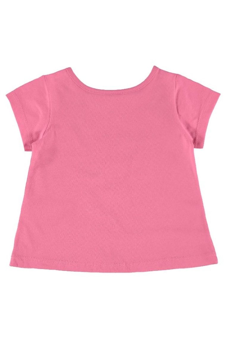 T-shirt dziewczęcy, różowy, Quimby