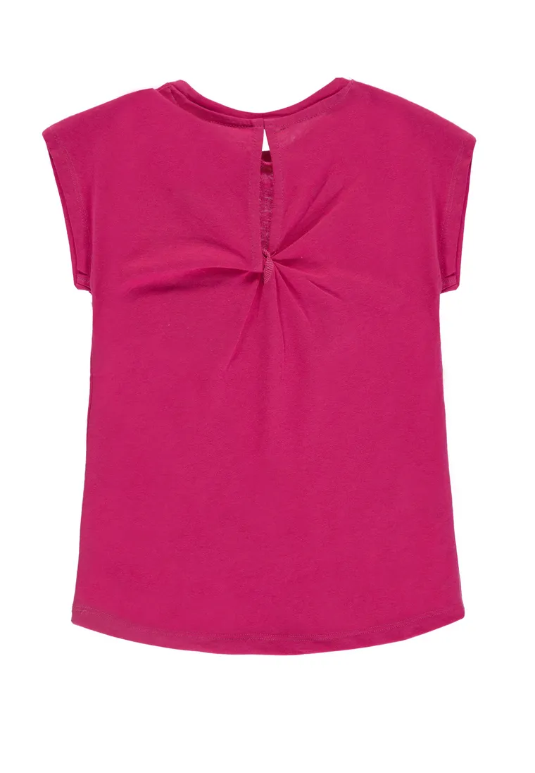 T-shirt dziewczęcy, różowy, Tom Tailor