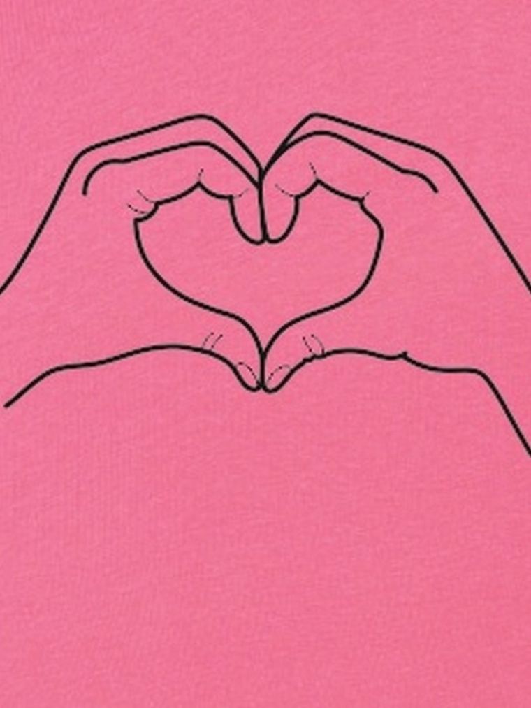 T-shirt dziewczęcy, różowy, Tup Tup