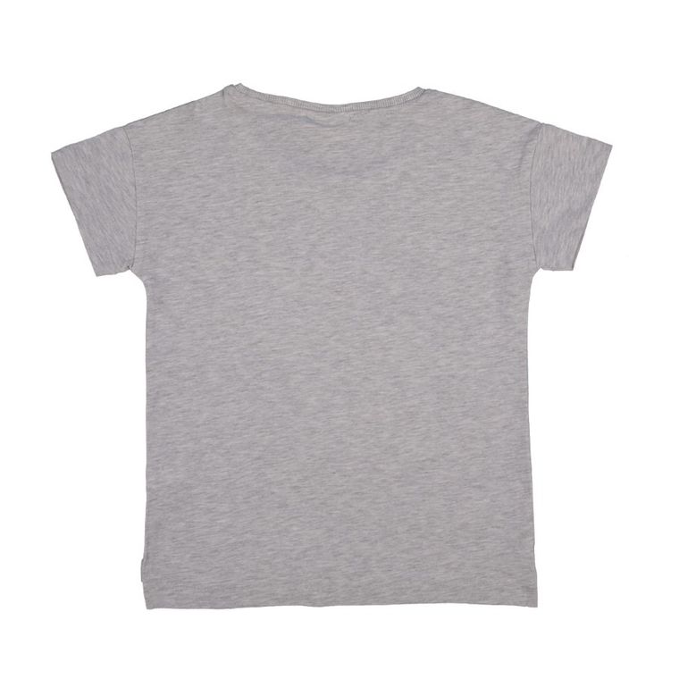 T-shirt dziewczęcy, szaro-beżowa, Tom Tailor