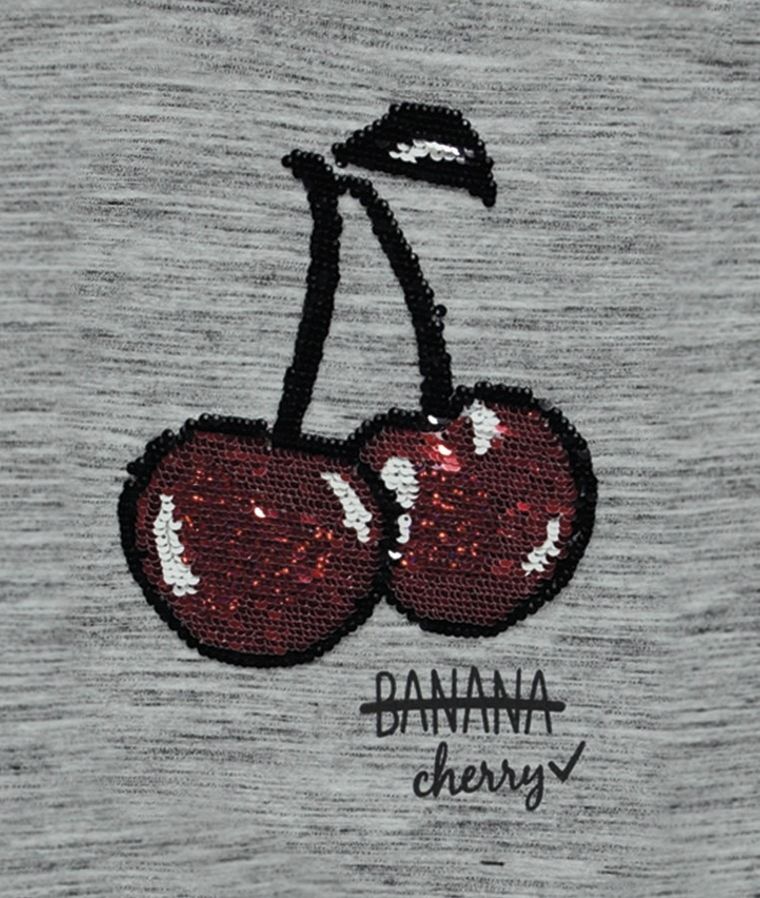 T-shirt dziewczęcy, szary, Tom Tailor