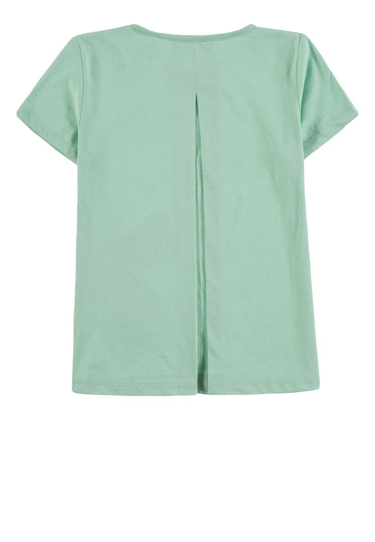 T-shirt dziewczęcy, zielony, Tom Tailor