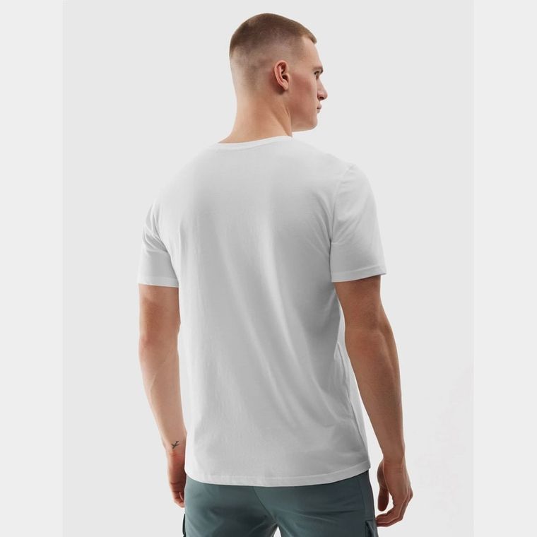 T-shirt męski, biały, 4F