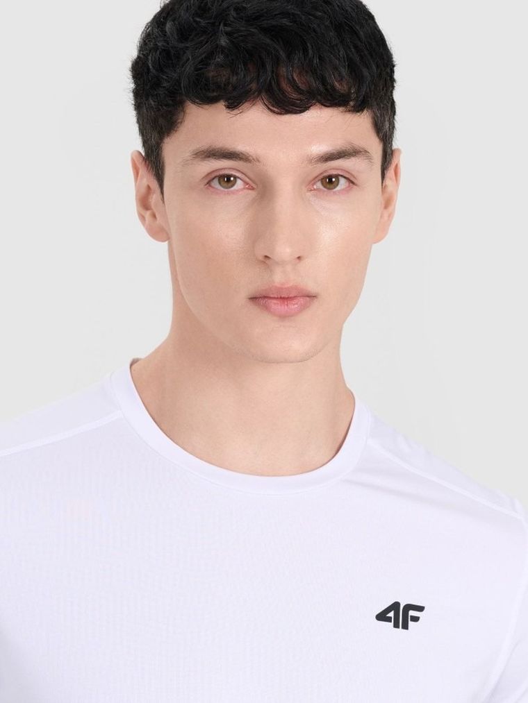 T-shirt męski, biały, 4F