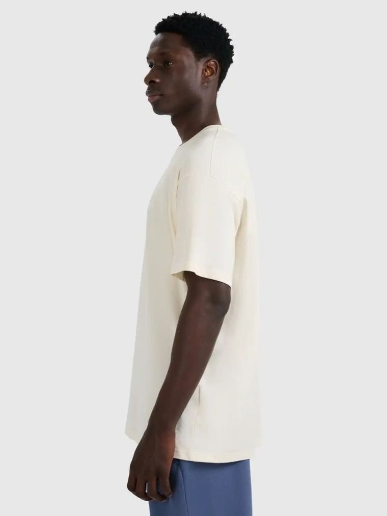 T-shirt męski, ecru, 4F