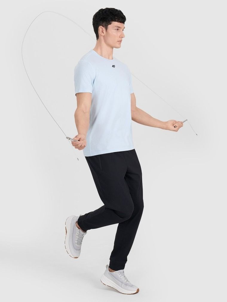 T-shirt męski, niebieski, 4F