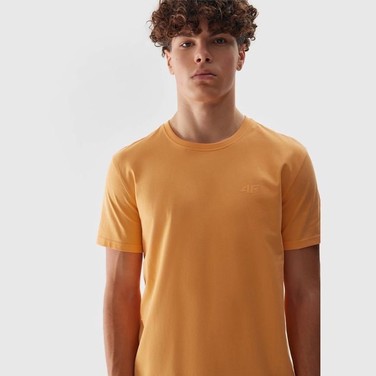 T-shirt męski, pomarańczowy, 4F