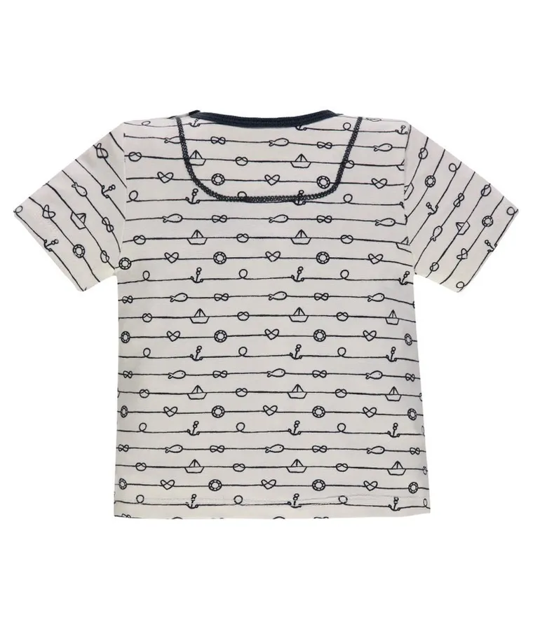 T-shirt niemowlęcy, biały, Kanz