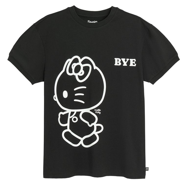 T-shirt oversize z bawełny czesanej Hello Kitty NOWEAR