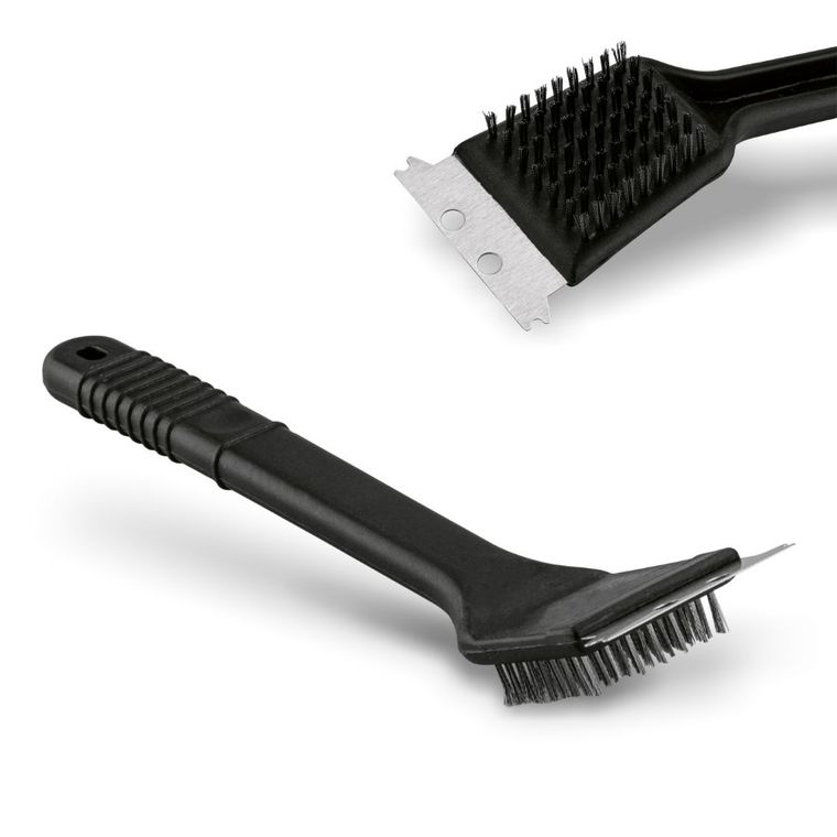 Tadar, BBQ, szczotka do grilla ze skrobakiem, 2w1, czarna