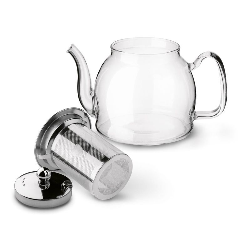 Tadar, Bianca, szklany dzbanek borokrzemowy z zaparzaczem, 1l