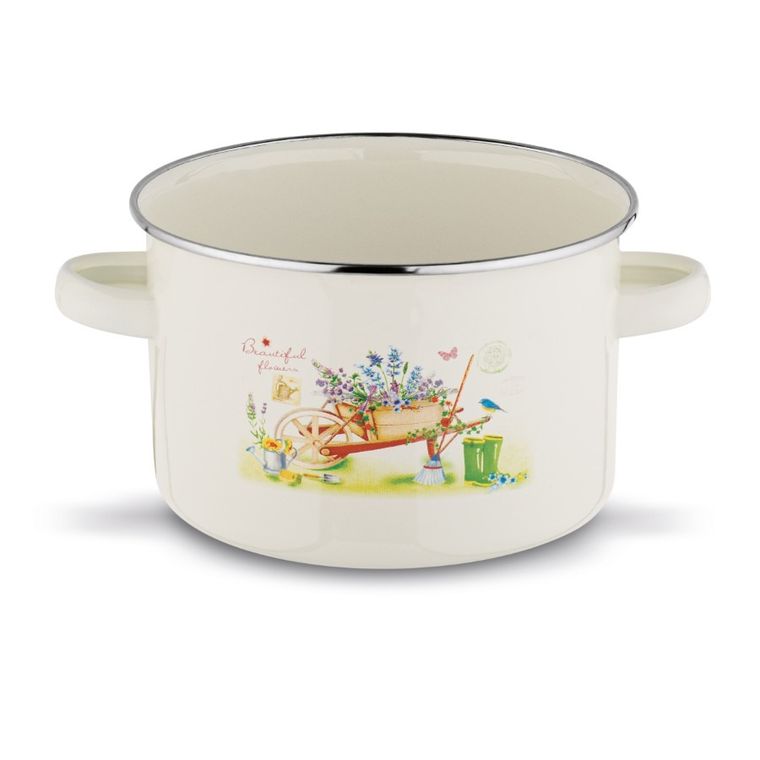 Tadar, garnek emaliowany, 14-9 cm, garden