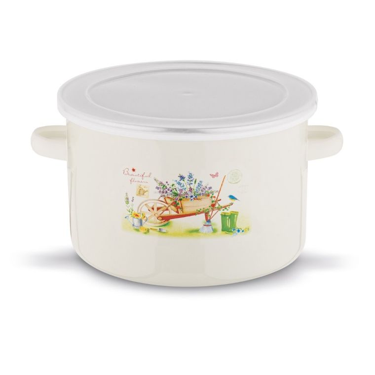 Tadar, garnek emaliowany, 18 cm, garden