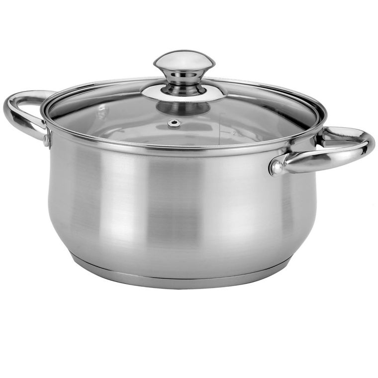 Tadar, garnek stalowy, 20 cm, 3.6l, satynowy, Cori