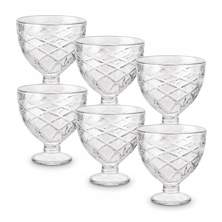 Tadar, Helado, komplet szklanych pucharków, 400 ml, 6 szt.