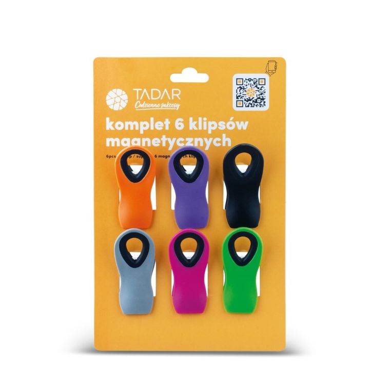 Tadar, komplet klipsów magnetycznych na lodówkę, 7-3-5 cm, 6 szt., kt131186e