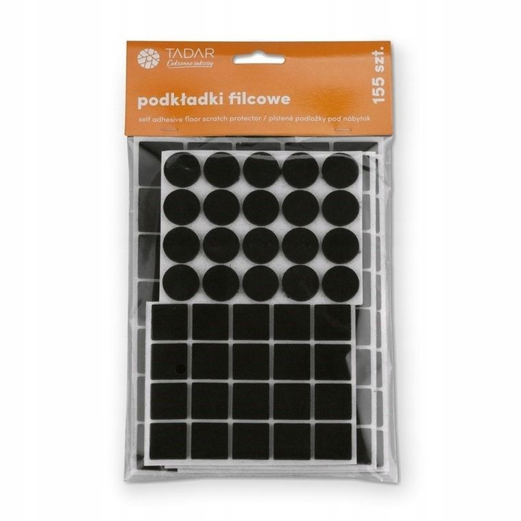 Tadar, podkładki filcowe pod meble, 155 szt.