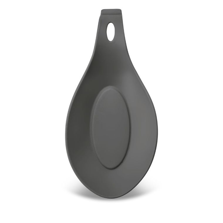 Tadar, podstawka pod łyżkę, silikonowa, szara, 19,5-10 cm
