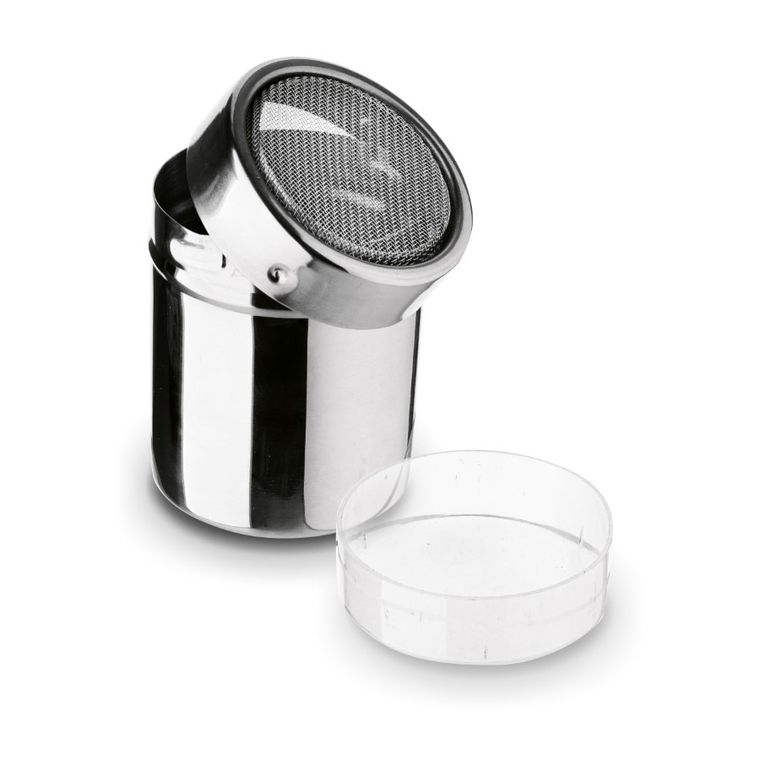 Tadar, pojemnik stalowy z sitkiem, 7-9 cm