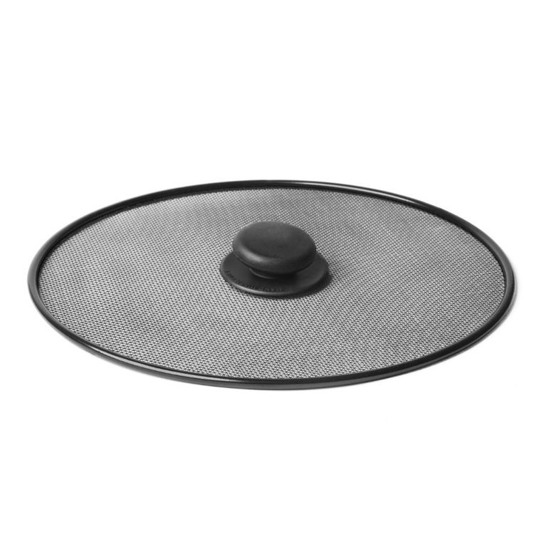 Tadar, pokrywka, osłona przed pryskaniem tłuszczu, czarna, 25 cm