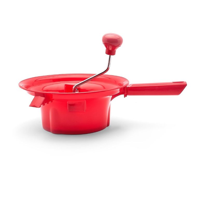 Tadar, przecierak do warzyw i owoców + 2 dodatkowe ostrza, plastikowy, czerwony