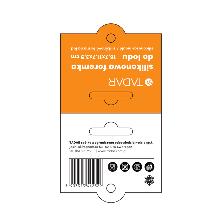 Tadar, silikonowa foremka do lodu, kostki