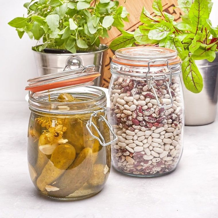Tadar, słoik szklany z klipsem, 1.0l