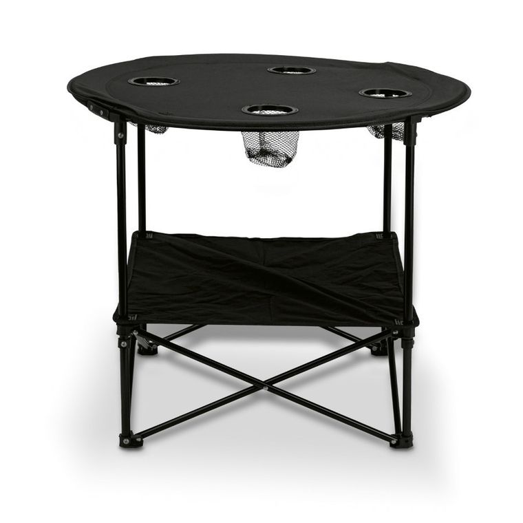 Tadar, stolik turystyczny, czarny, 72-60 cm