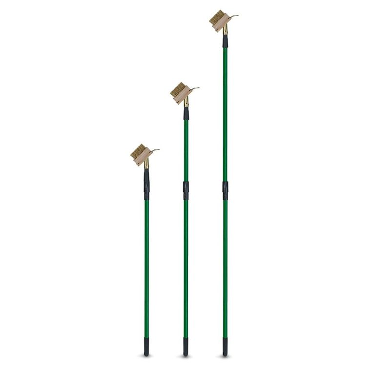 Tadar, szczotka z kijem teleskopowym, do usuwania chwastów, 100/195 cm, Weed