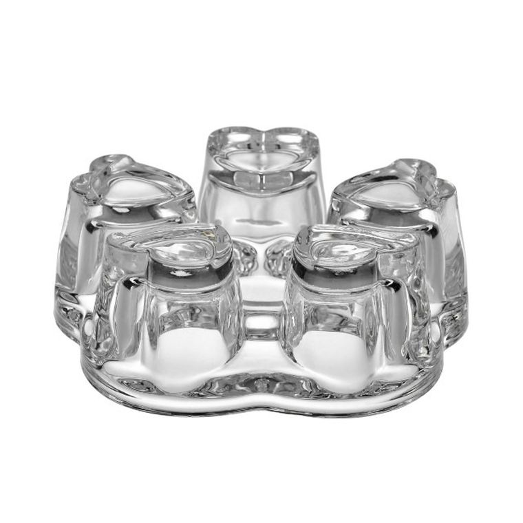 Tadar, szklany podgrzewacz do dzbanka na tealight, serduszk, color box