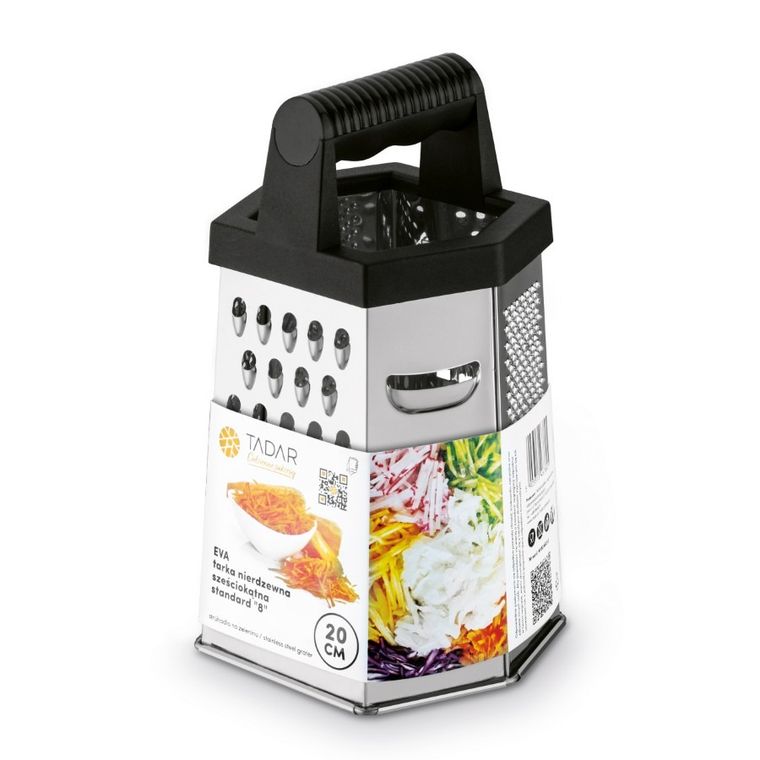 Tadar, tarka nierdzewna, sześciokątna, Standard Eva "8", 20 cm