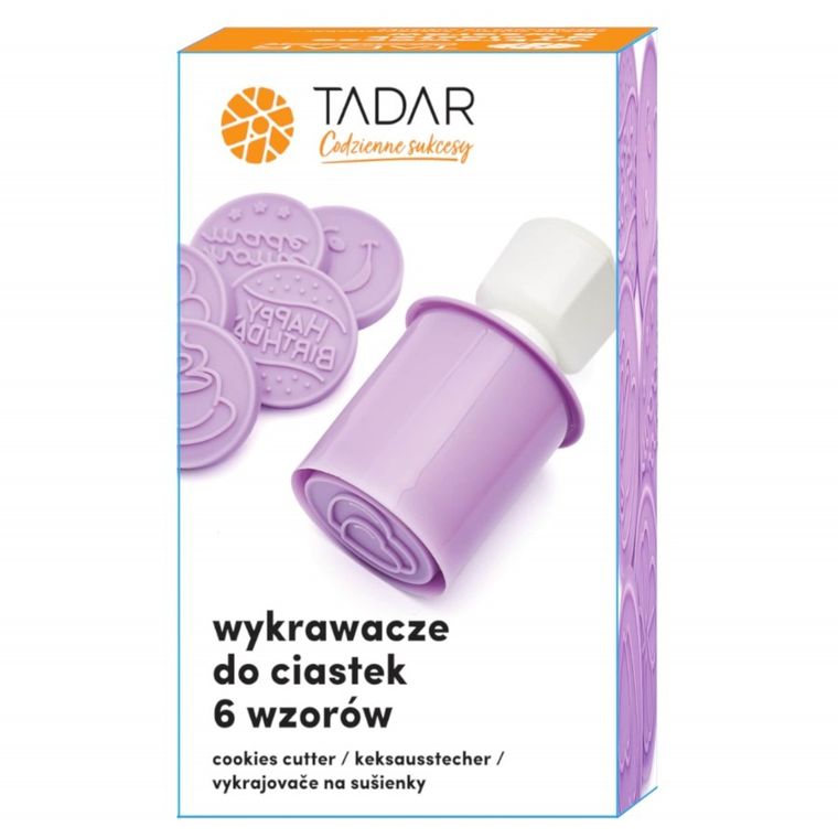 Tadar, wykrawacze do ciastek, 6 wzorów