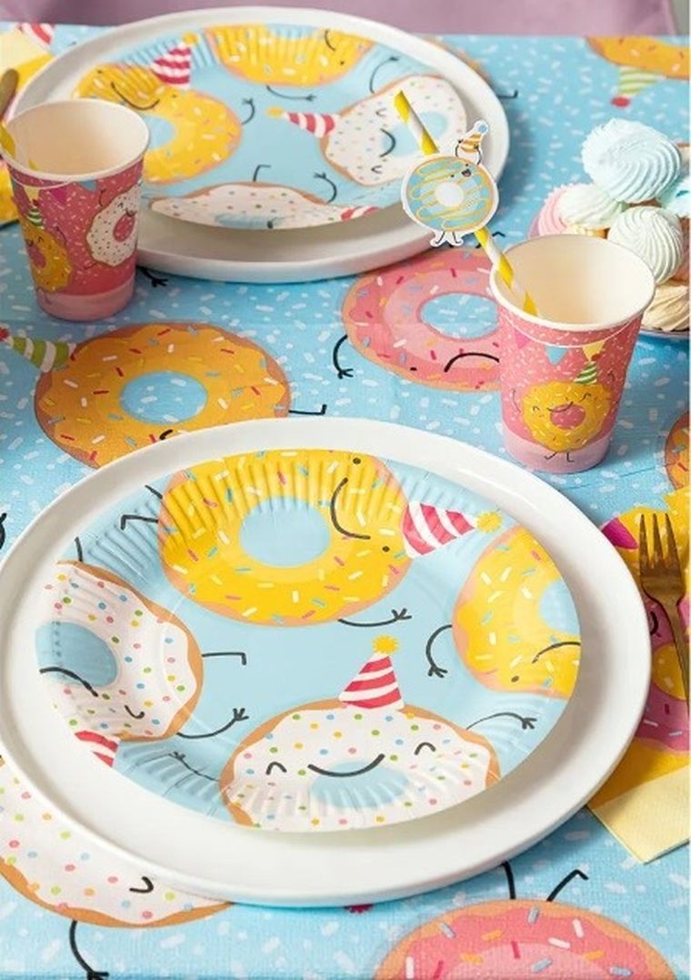 Talerzyki, Donut, 23 cm, 8 szt.