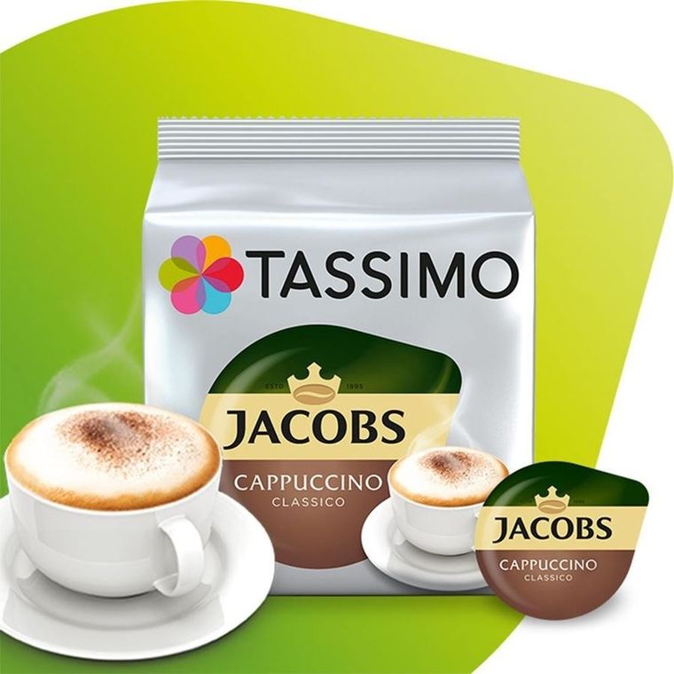 Tassimo, Jacobs, Cappuccino Classico, kawa w kapsułkach, 16 kapsułek