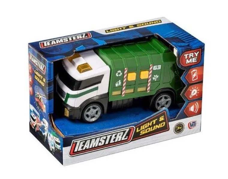 Teamsterz, Śmieciarka, pojazd, światło i dźwięk