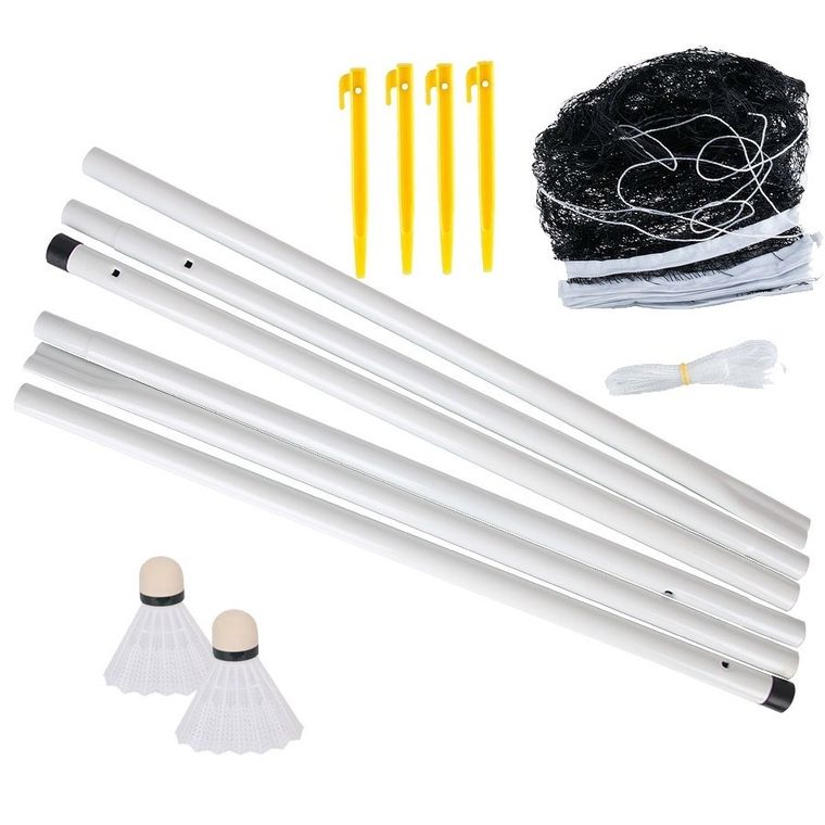 Techman, zestaw do badmintona dla 4 osób + 2 lotki