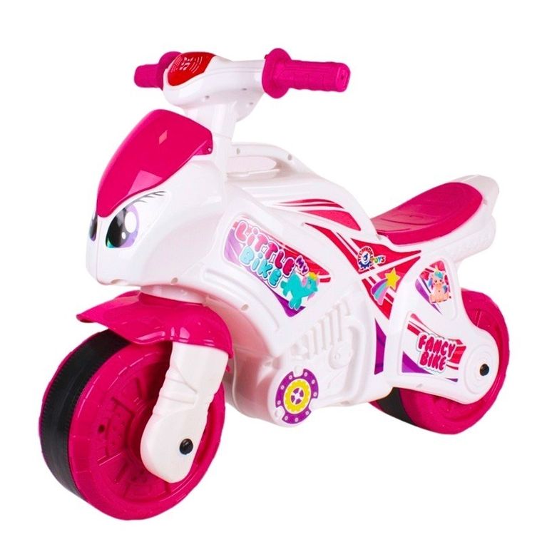 TechnoK, jeździk, motocykl, różowy