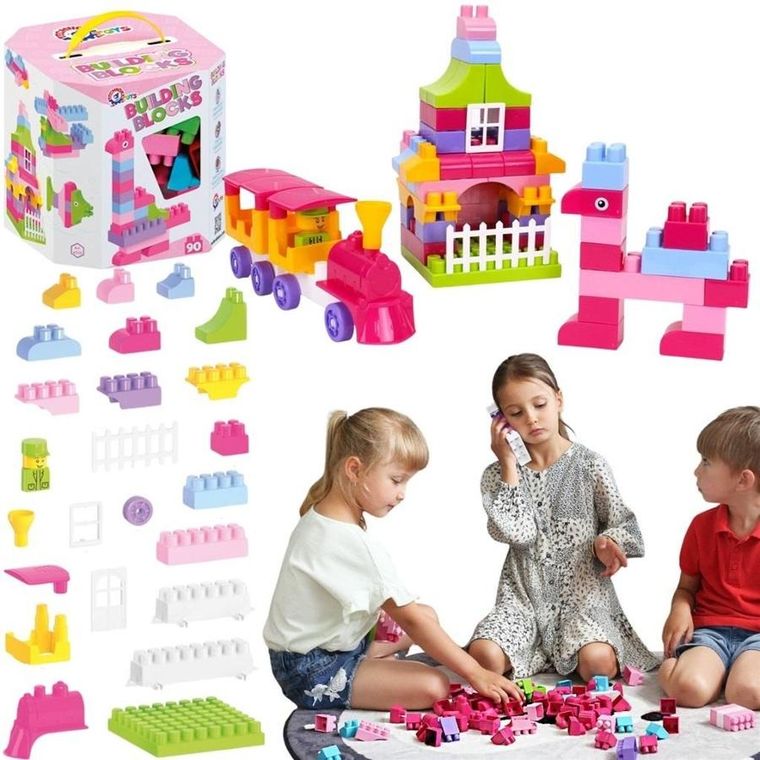Technok, klocki, 90 elementów