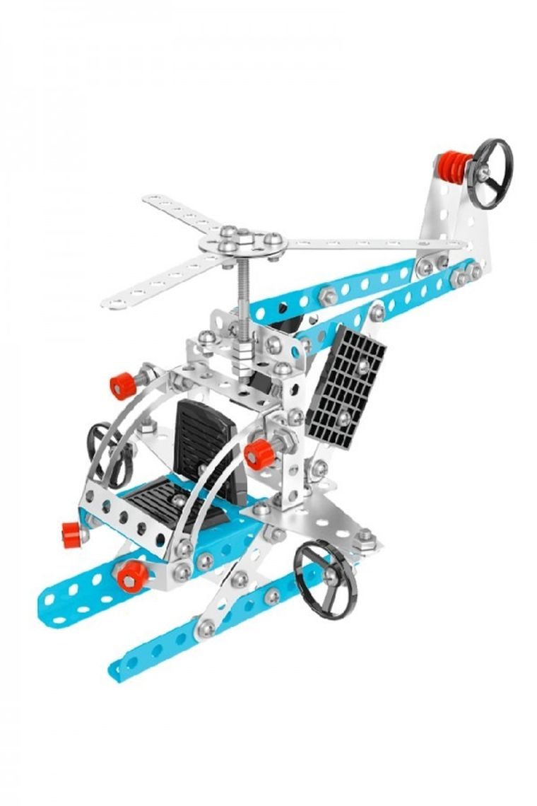 TechnoK, klocki konstrukcyjne, metalowe, helikopter