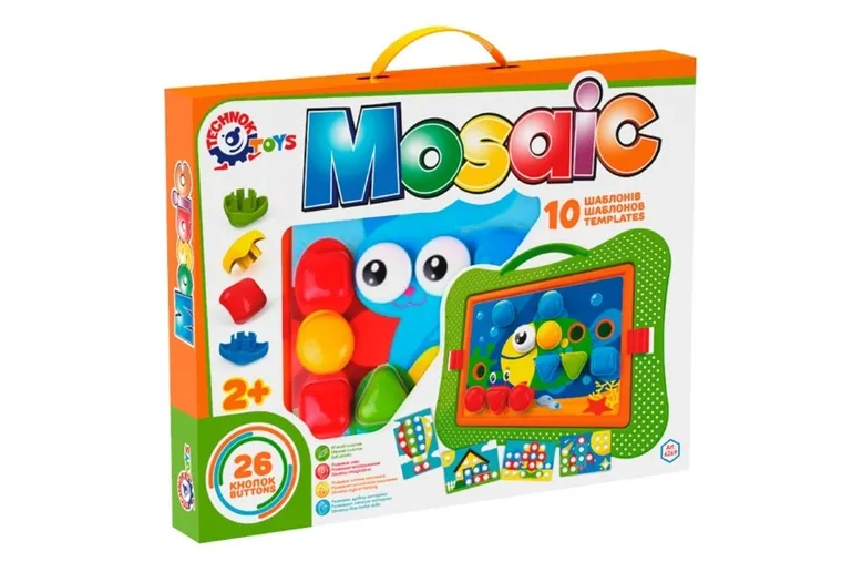 TechnoK, mozaika, guziki, 26 elementów