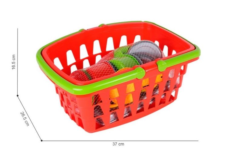 TechnoK, zestaw kuchenny Halinka, koszyk, sztućce, garnki