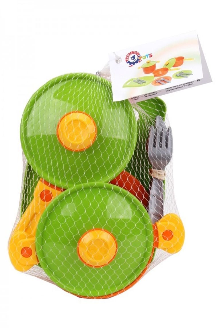 TechnoK, zestaw kuchenny, tacka, garnki, patelnia, sztućce