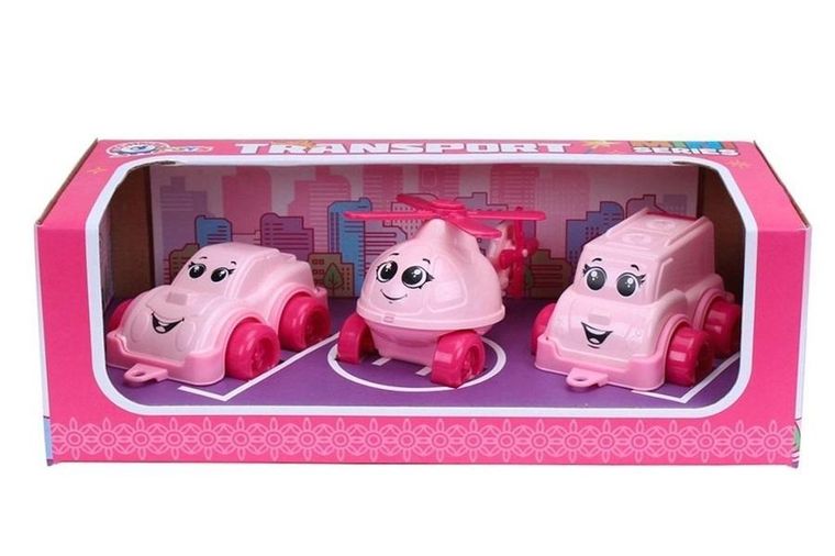 TechnoK, zestaw różowych samochodów