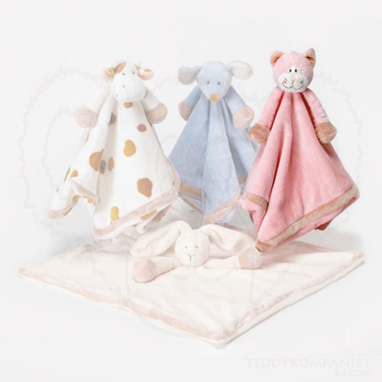 Teddykompaniet, Diinglisar, kot, maskotka-kocyk, różowy, 35-35 cm