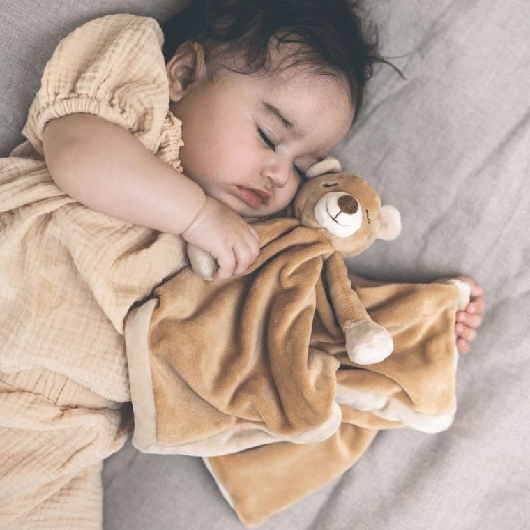 Teddykompaniet, Diinglisar, miś, maskotka-kocyk, brązowy, 35-35 cm